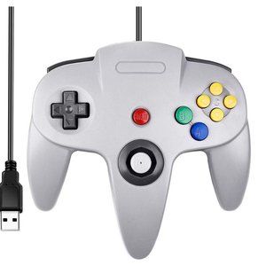 Classic N64 Controller Wired USB PC Gamepad Joystick for Windows PC MAC Linux PI